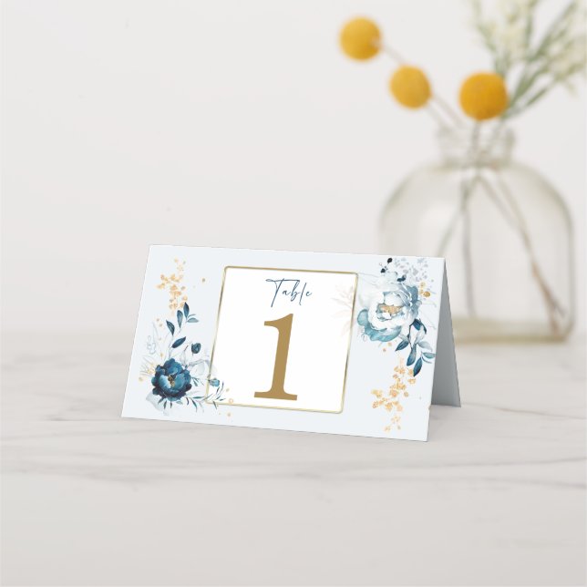 Carte De Placement Marques Blue and Gold Food de la Marine (Devant)