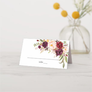 Carte De Placement Marsala de Bourgogne & Flore de Blancs - Blanc