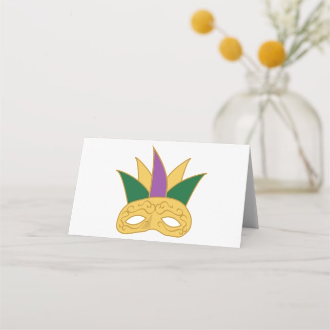 Carte De Placement Masque Mardi Gras (Devant)