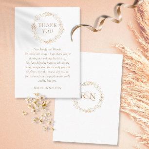 Carte De Placement Merci Mariage moderne Laurel Garland