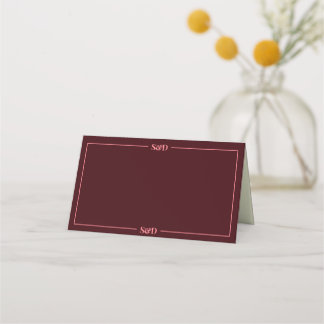 Carte De Placement Minimal Modern Editable Wedding
