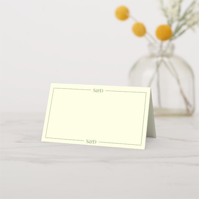Carte De Placement Minimal Modern Editable Wedding (Devant)