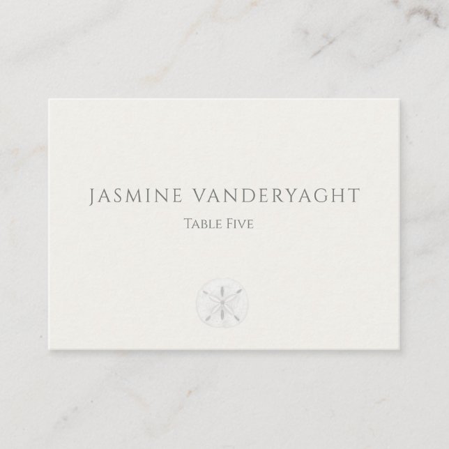 Carte De Placement Minimalist Coastal Wedding  (Devant)