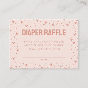 Carte De Placement Minnie Souris rose Confetti Déchets Insertion