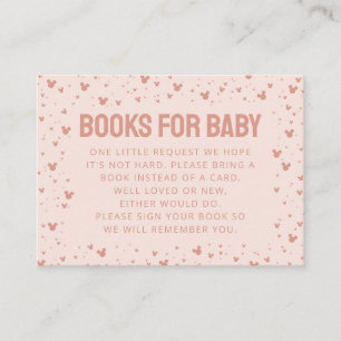 Carte De Placement Minnie Souris rose Confetti Livres pour bébé Inser