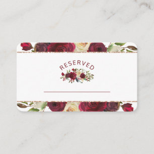 Carte De Placement Mistletoe Manor Floral Réservé Mariage