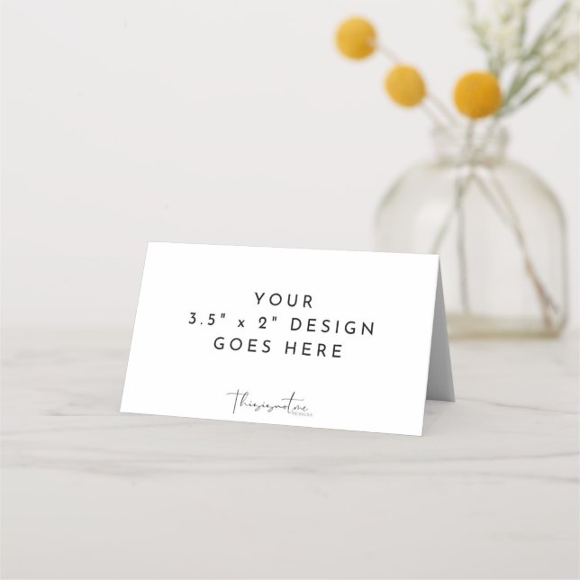 Carte De Placement Modèle 3,5 x 2" (Devant)