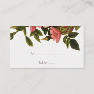 Carte De Placement Modèle mariage Placards élégants à fleurs