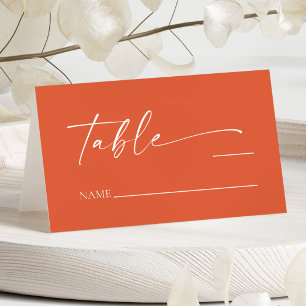 Carte De Placement Moderne minimaliste Élégant Vérone Sunset Mariage