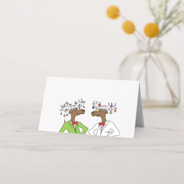 Carte De Placement Moose Holiday (Devant)