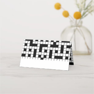 Carte De Placement Mot-clé Mot-croisé Thème Anniversaire