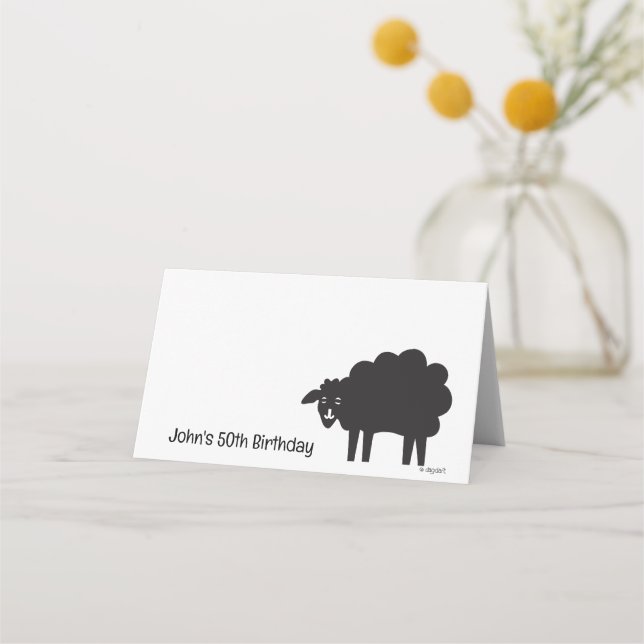 Carte De Placement Mouton noir (Devant)