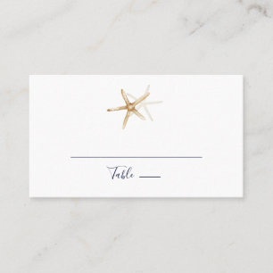 Carte De Placement Nautique moderne   Mariage plat Starfish