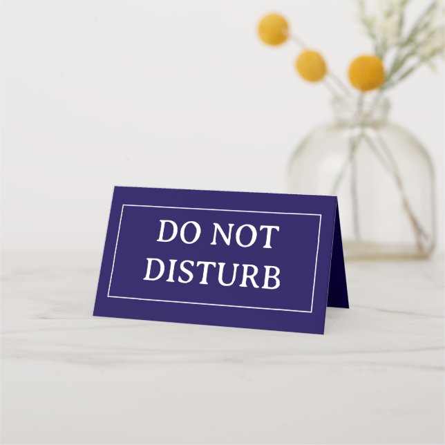 Carte De Placement NE PAS DÉRANGER | 4" x 3,5" Plié  (Devant)