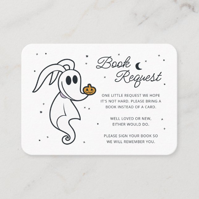 Carte De Placement Nightmare avant Noël - Zero Book Request (Devant)