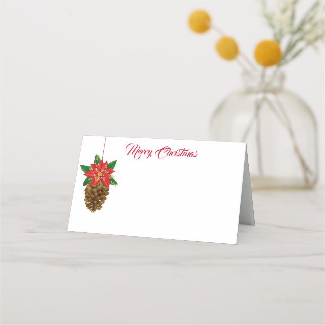 Carte De Placement Nom de la fête de Noël Carte Place (Devant)