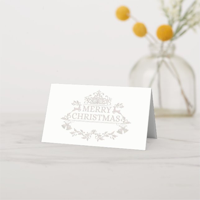 Carte De Placement Nom de la fête de Noël Carte Place (Devant)