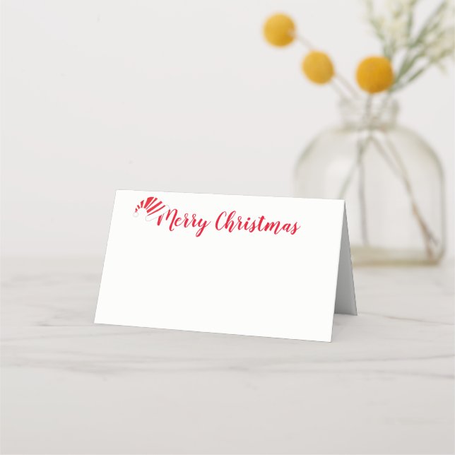 Carte De Placement Nom de la fête de Noël Carte Place (Devant)