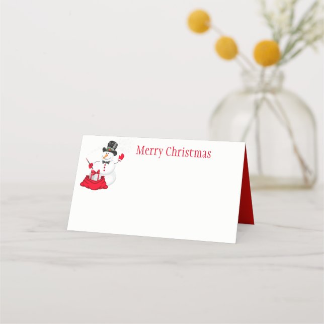 Carte De Placement Nom de la fête de Noël Carte Place (Devant)