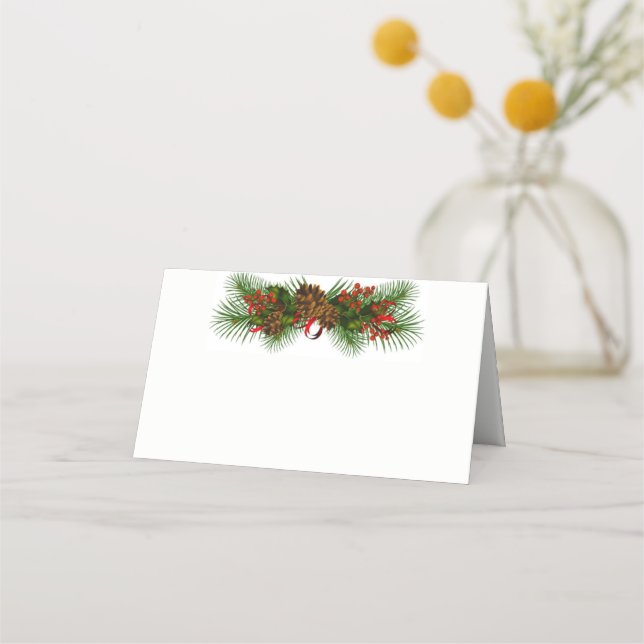 Carte De Placement Nom de la fête de Noël Carte Place (Devant)