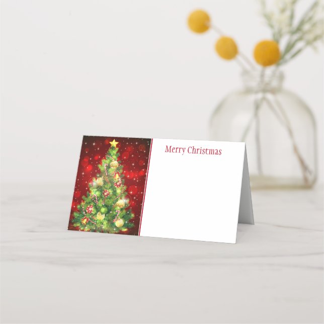 Carte De Placement Nom de la fête de Noël Carte Place (Devant)
