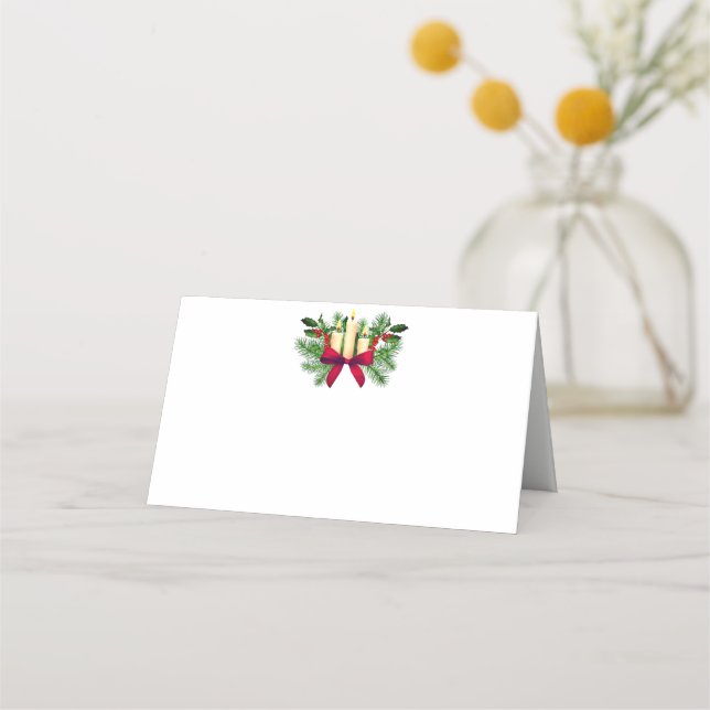 Carte De Placement Nom de la fête de Noël Carte Place (Devant)