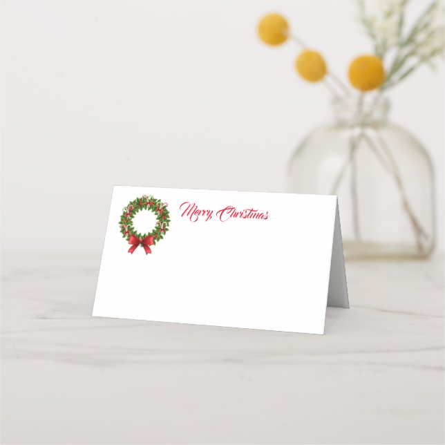 Carte De Placement Nom de la fête de Noël Carte Place (Devant)