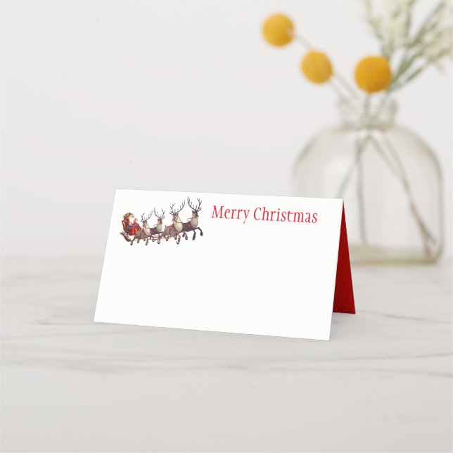 Carte De Placement Nom de la fête de Noël Carte Place (Devant)