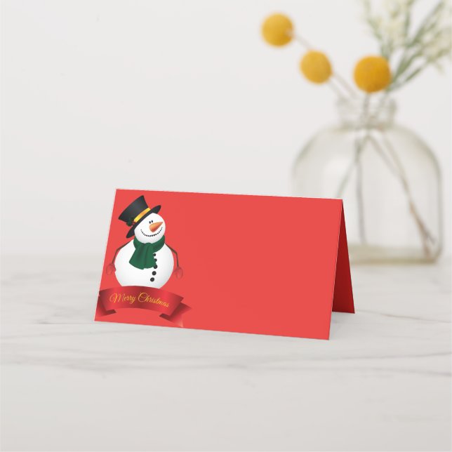 Carte De Placement Nom de la fête de Noël Carte Place (Devant)