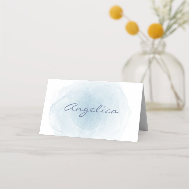 Carte De Placement Nom du Mariage aquarelle (Devant)