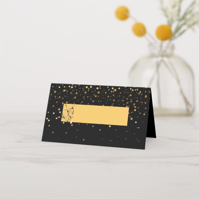 Carte De Placement Nom Place Card Starry Nuit (Devant)