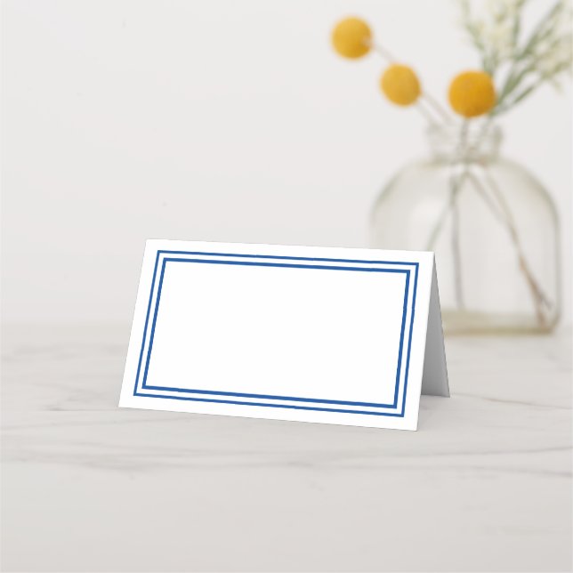 Carte De Placement Nom plié Placer les bordures de carte (Devant)