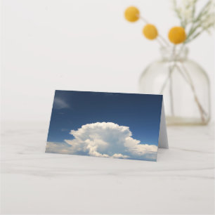 Carte De Placement Nuage blanc et duveteux