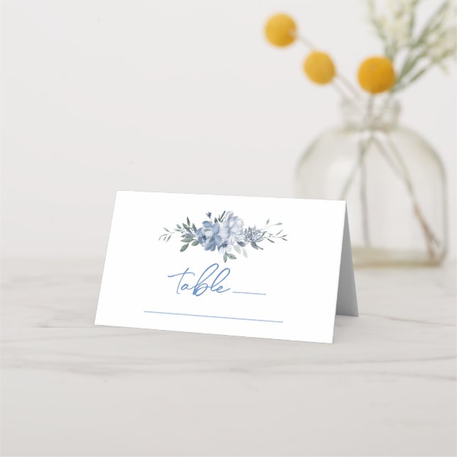 Carte De Placement Numéro de table de Baby Shower Fleuriste quelque c (Devant)