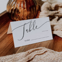 Numéro de table de Mariage minimal