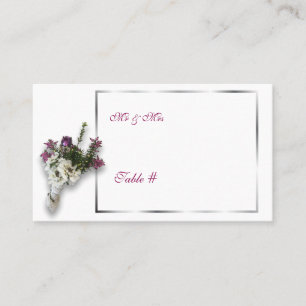 Carte De Placement Numéro du tableau mariage Heather and Lace