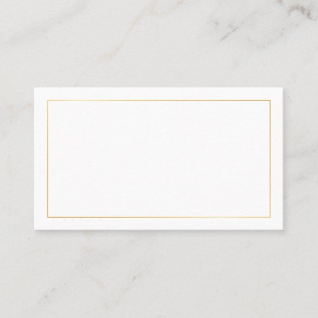 Carte De Placement Or et Mariage blanc (Devant)