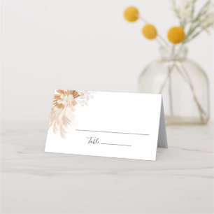 Carte De Placement Pampas Grass Terracotta Mariage