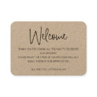 Panier cadeau de bienvenue pour Mariage rustique d