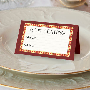 Carte De Placement Panneau Mariage du cinéma rétro
