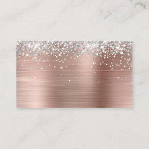 Carte De Placement Parties scintillant argent Rose or noir