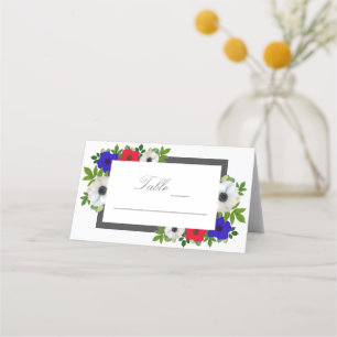 Carte De Placement Patriotique Panda Anemone Mariage
