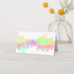 Carte De Placement Peinture colorée à l'aquarelle