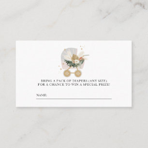 Carte De Placement Petit Baby shower de flocons de neige Reflets de c