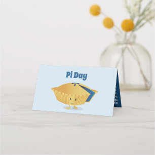 Carte De Placement Pi Day Blueberry Pie Party Blue Math Holiday