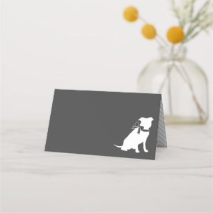 Carte De Placement Pit Bull Chien Baby shower Genre Neutre Pitbull
