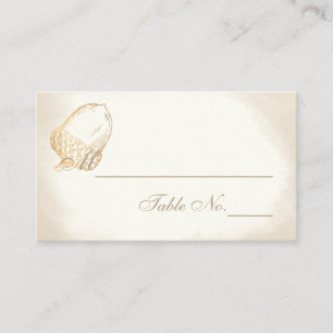Carte De Placement PixDezines Acorns/Faux Gold/Place Cards