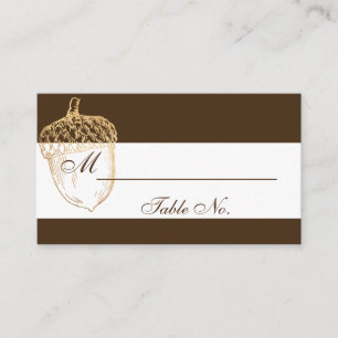 Carte De Placement PixDezines Acorns/Faux Gold/Place Cards