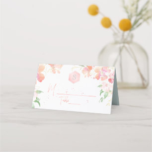 Carte De Placement PixDezines Bat mitzvah aquarelle, Pois doux
