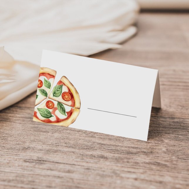 Carte De Placement Pizza Fill in Buffet Place Card (Créateur téléchargé)